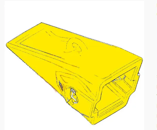 387-6869 Cat A200 Advansys 994 riteņu iekrāvēja ogļu uzgalis